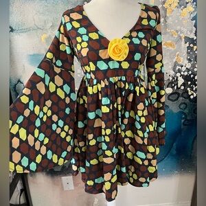 Smak Parlour Retro Geometric Dress